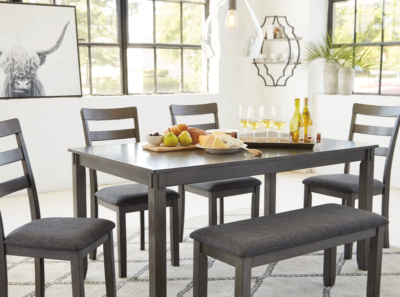 Bridson Gray Dining Room Set (Set of 6)