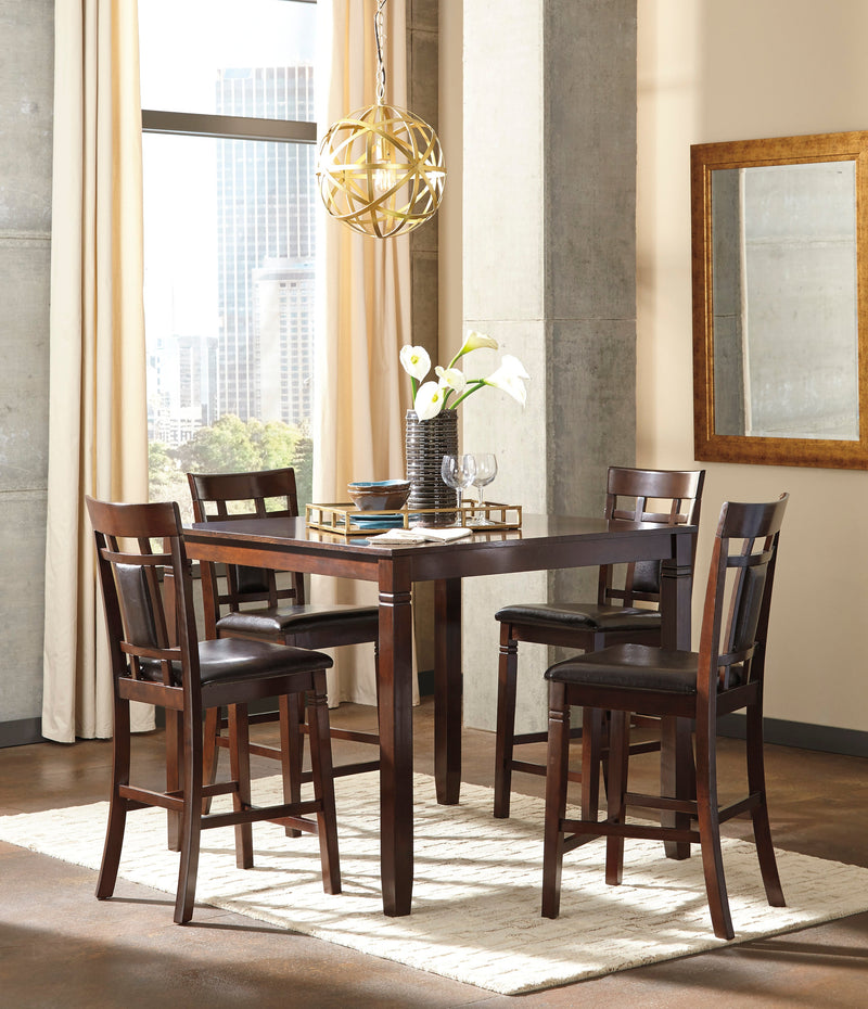 Bennox Brown Counter Height Dining Room Set (Set of 5)