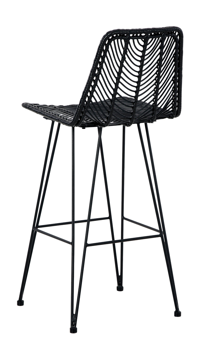 Angentree Black Bar Height Bar Chair (Set of 2)