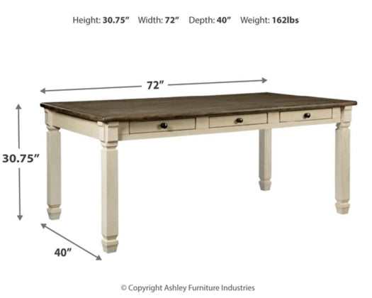 Bolanburg - Two-tone - Rectangular Dining Table - Ornate Home