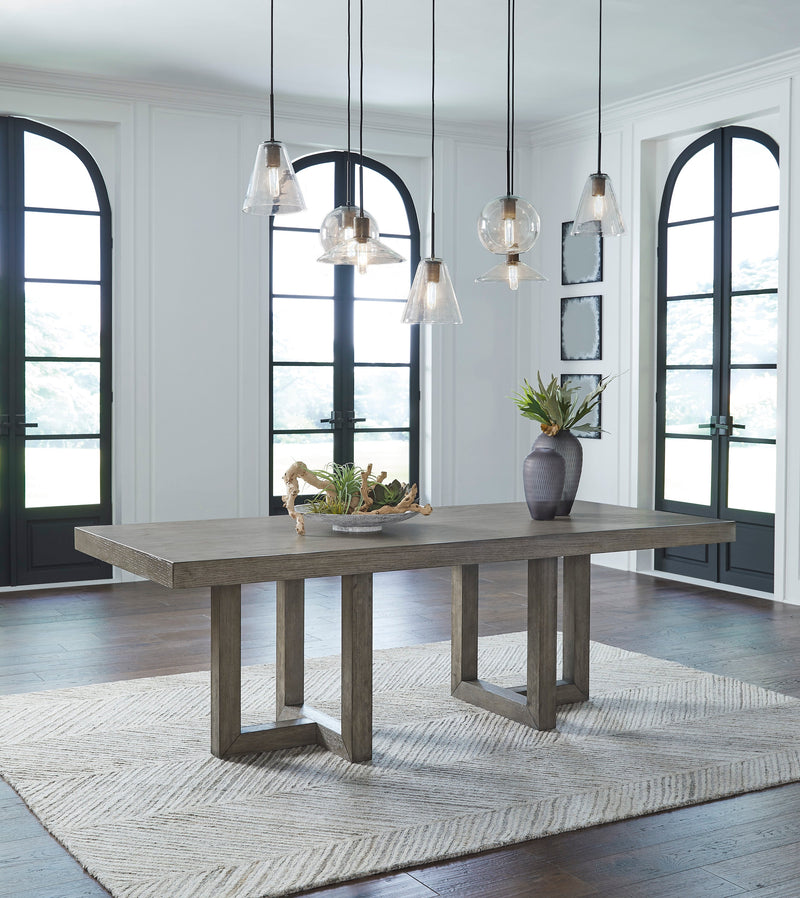 Anibecca Weathered Gray Rectangular Dining Table