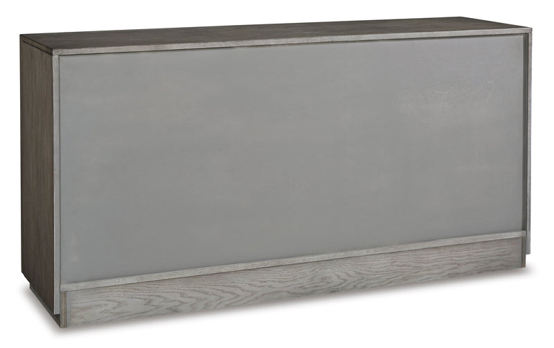 Anibecca Weathered Gray Dining Server