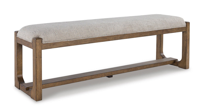 Cabalynn Oatmeal & Light Brown 63" Dining Bench