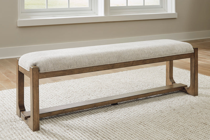 Cabalynn Oatmeal & Light Brown 63" Dining Bench