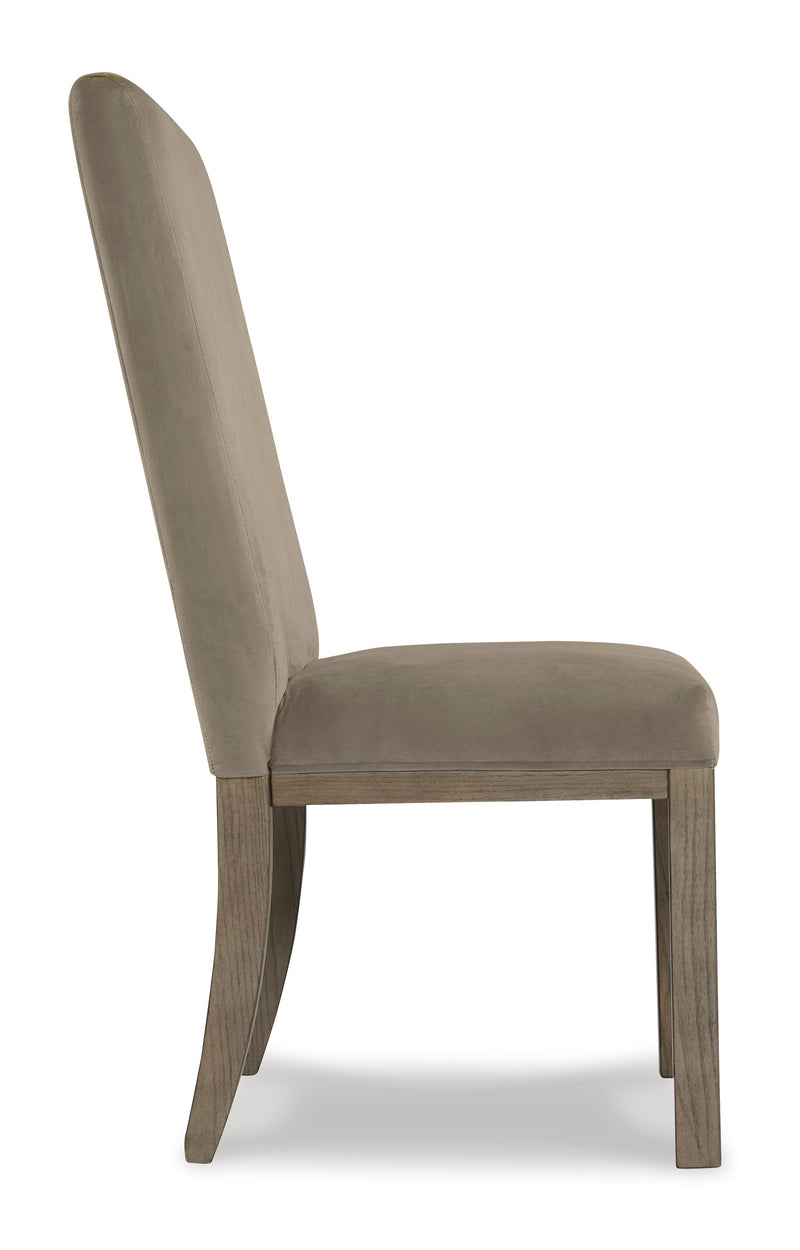 Chrestner Gray/Brown Dining Side Chair (Set of 2)