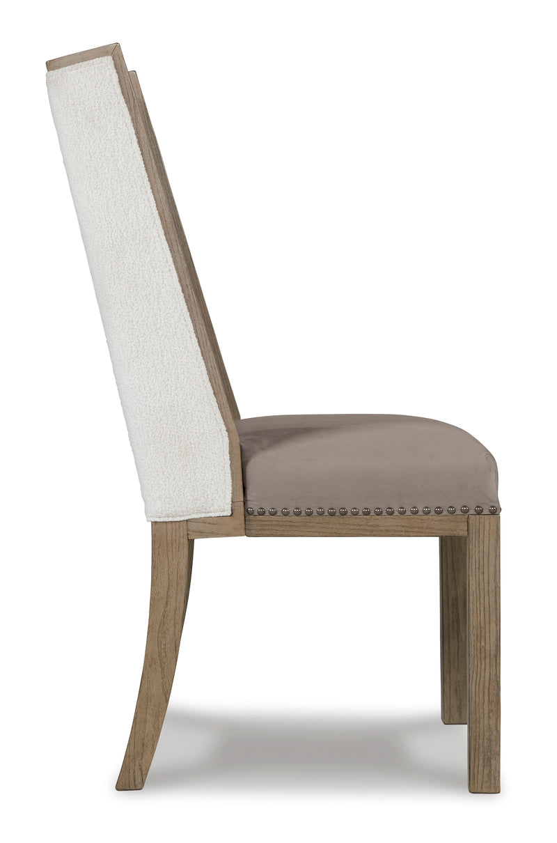 Chrestner Brown/Beige Dining Chair (Set of 2)