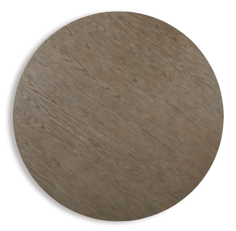 Chrestner Gray Round Dining Table