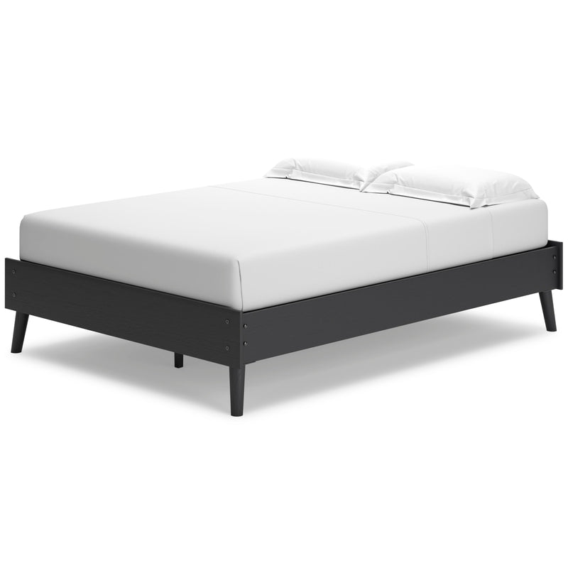 Charlang Black Full Platform Bed