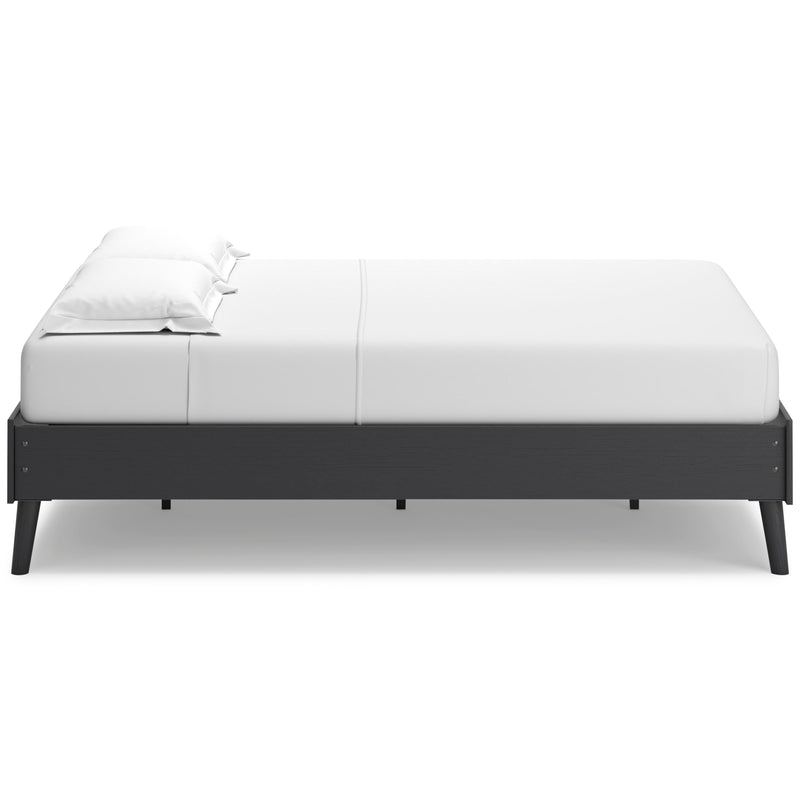 Charlang Black Full Platform Bed