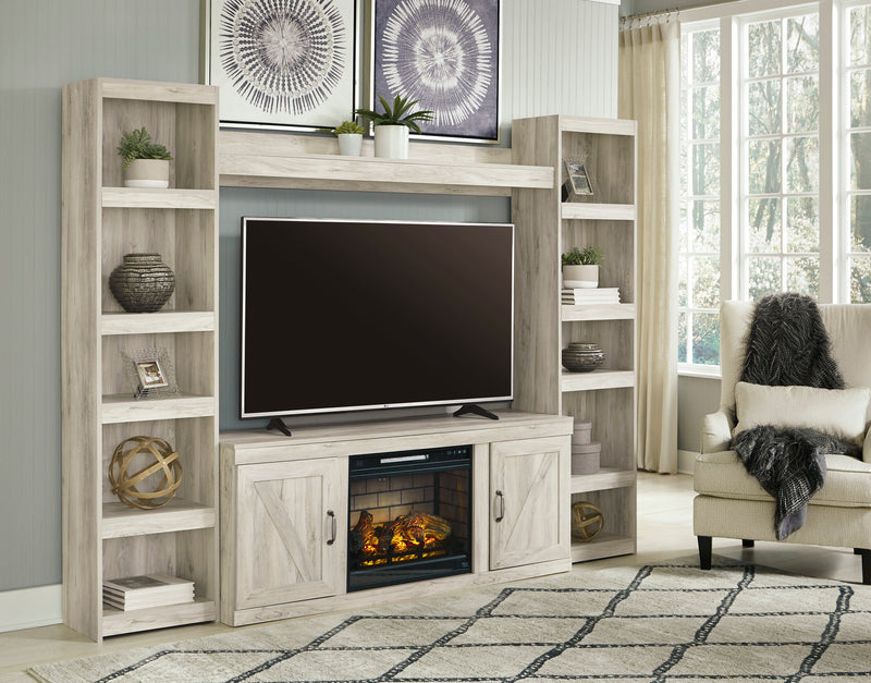 Bellaby Whitewash Entertainment Center