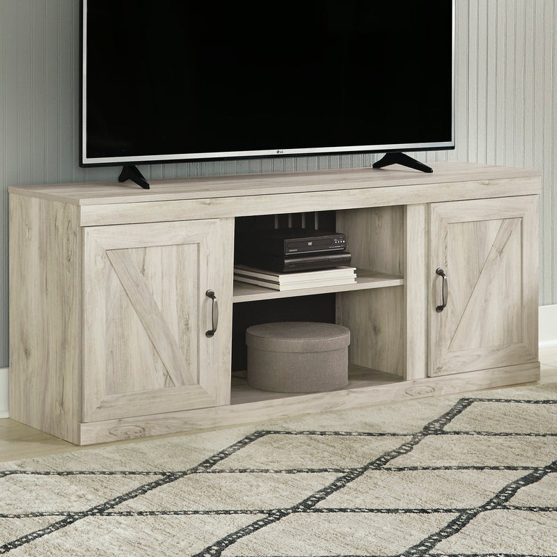 Bellaby Whitewash Entertainment Center