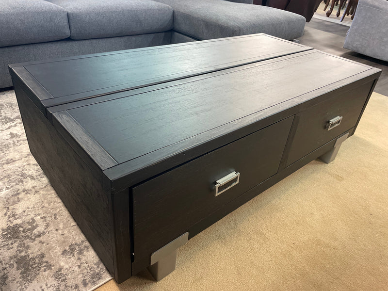 Chisago Black & Silver Lift-Top Coffee Table