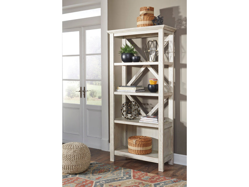 Carynhurst Whitewash 75" Bookcase