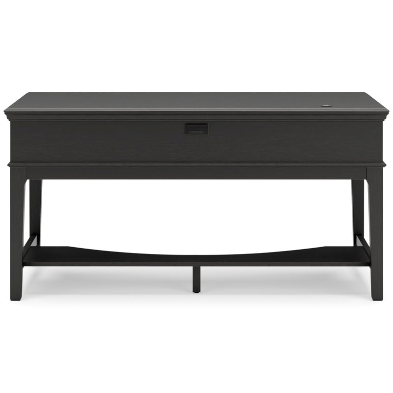 Beckincreek Black Home Office Storage Leg Desk