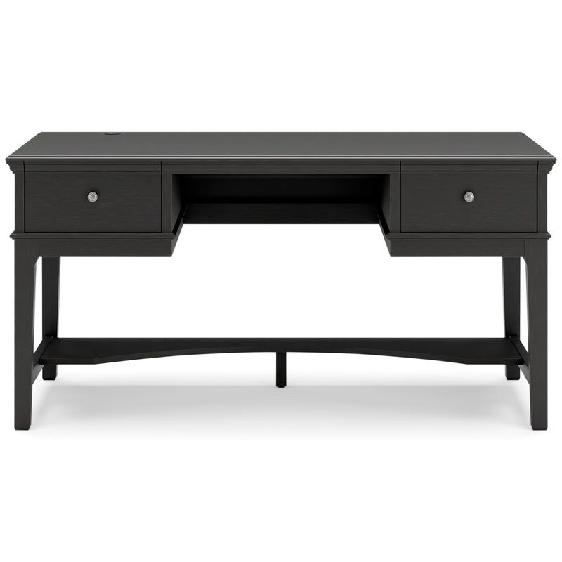 Beckincreek Black Home Office Storage Leg Desk