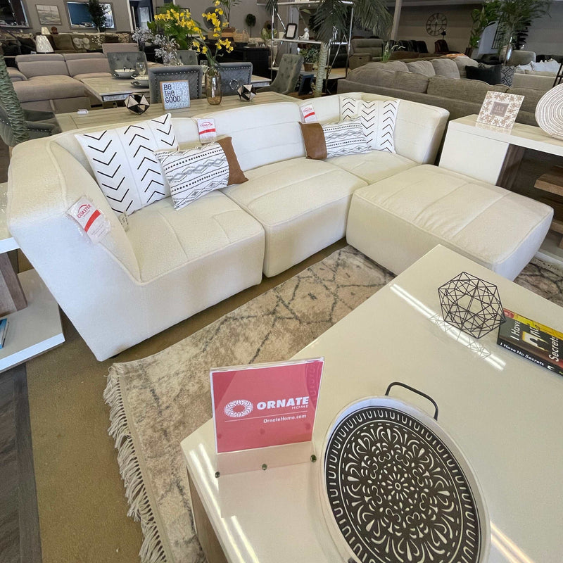 Sunny - White - 4pc Modular Sectional - Ornate Home