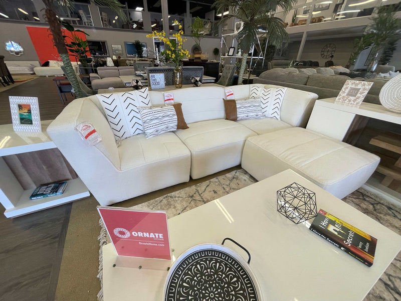 Sunny - White - 4pc Modular Sectional - Ornate Home