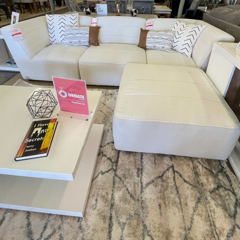 Sunny - White - 4pc Modular Sectional - Ornate Home