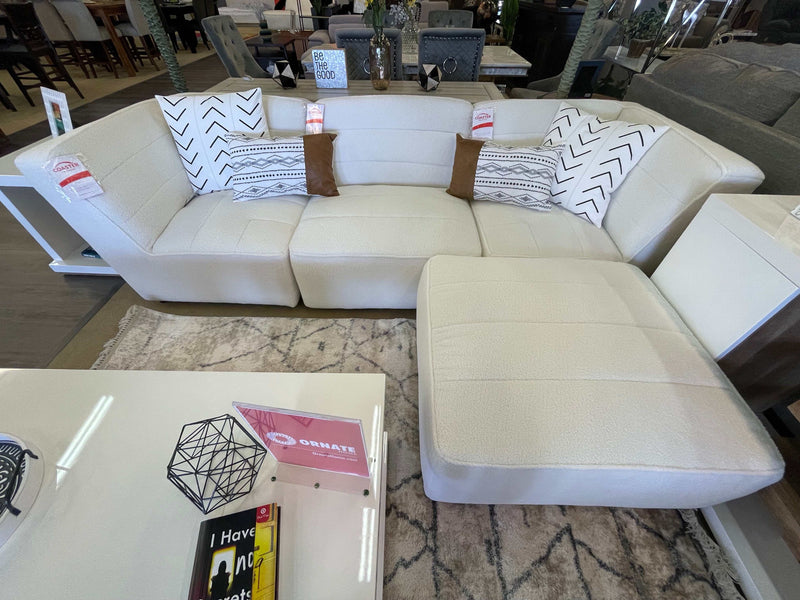 Sunny - White - 4pc Modular Sectional - Ornate Home