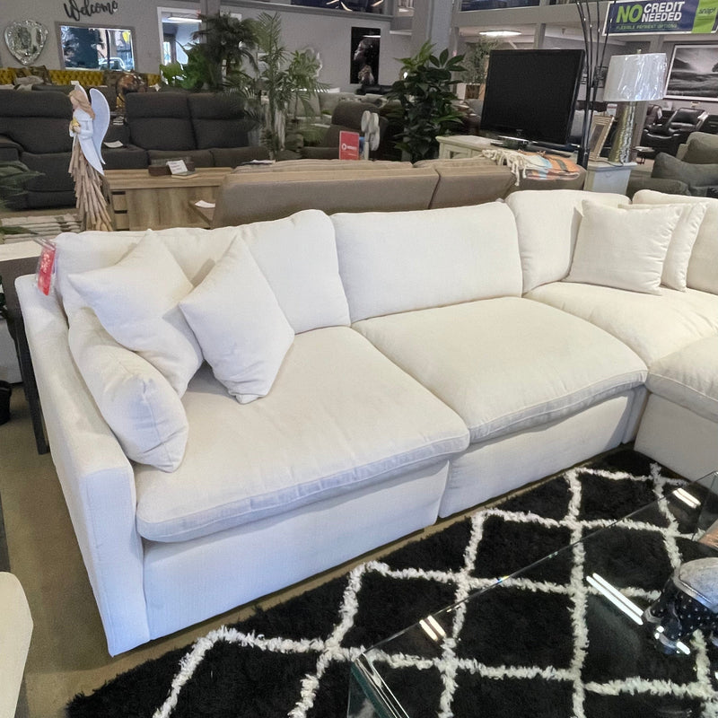 Pluma Ivory Modular Sectional Fabric Create your own Style