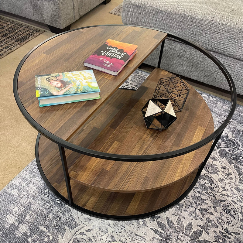 Orrin Black & Walnut Coffee Table