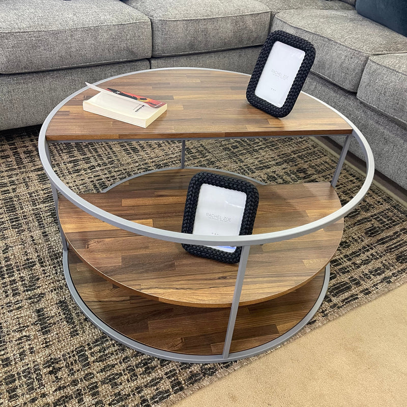 Orrin Gray & Walnut Coffee Table