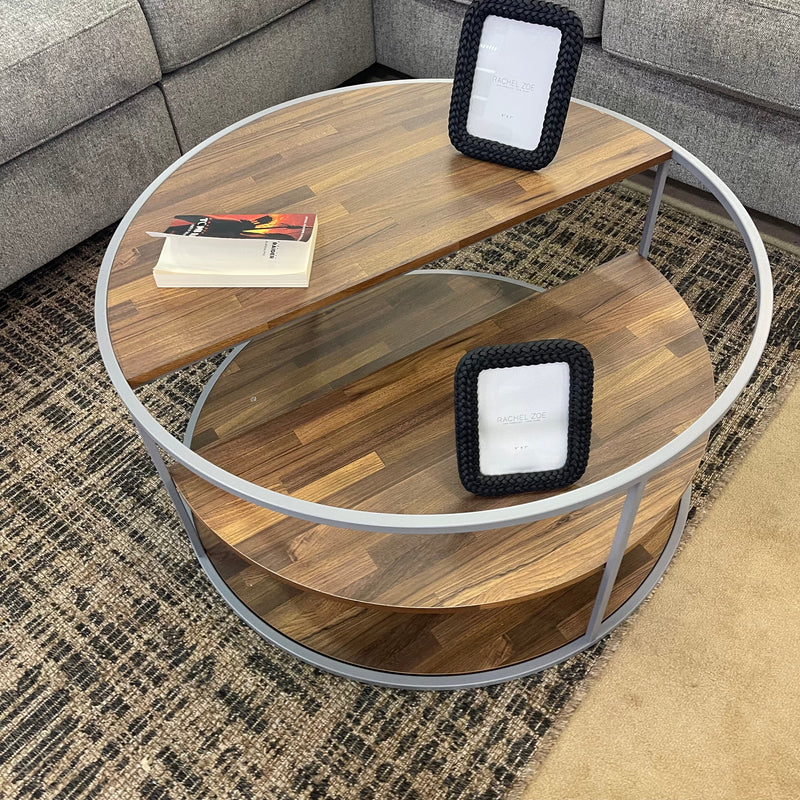 Orrin Gray & Walnut Coffee Table