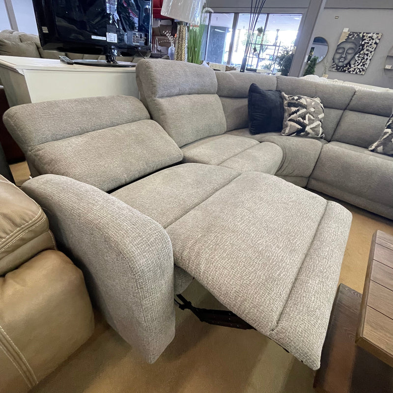 Colleyville Stone 5pc Power Reclining Sectional w/ RAF Chaise