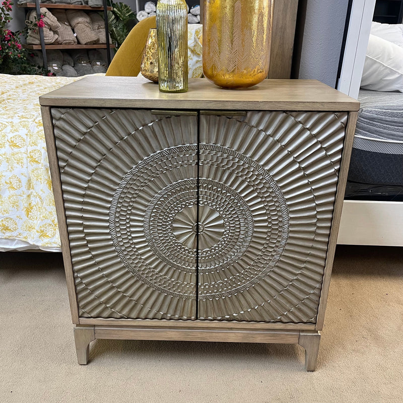 Kamalah Antique Gray Nightstand