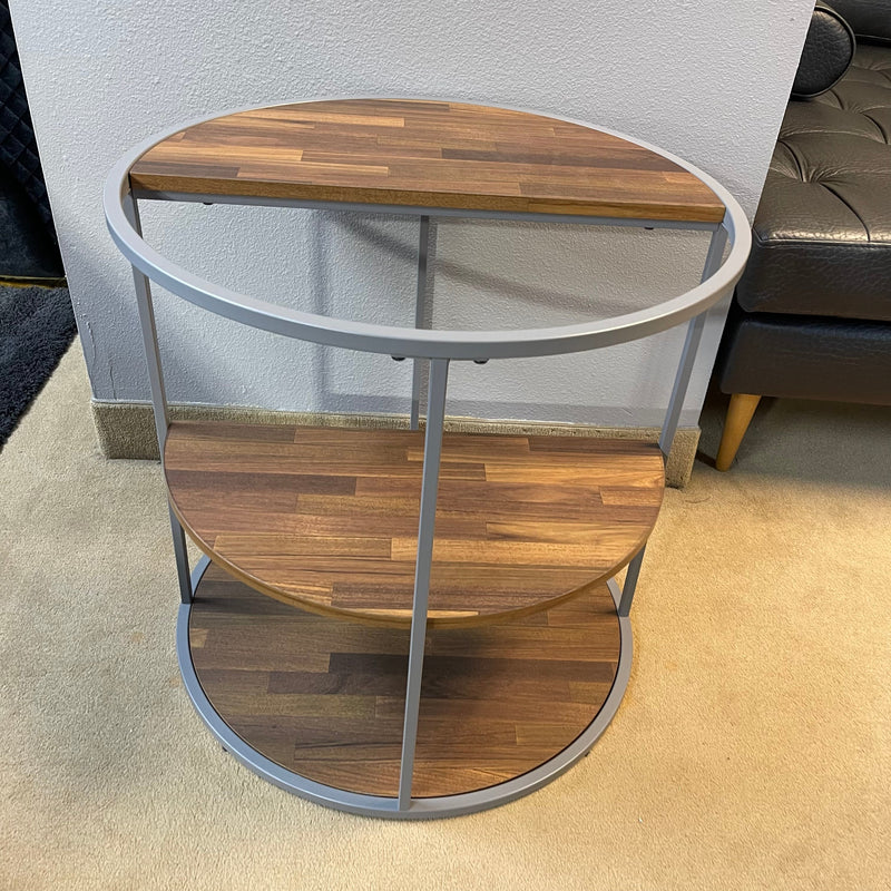 Orrin Gray & Walnut End Table