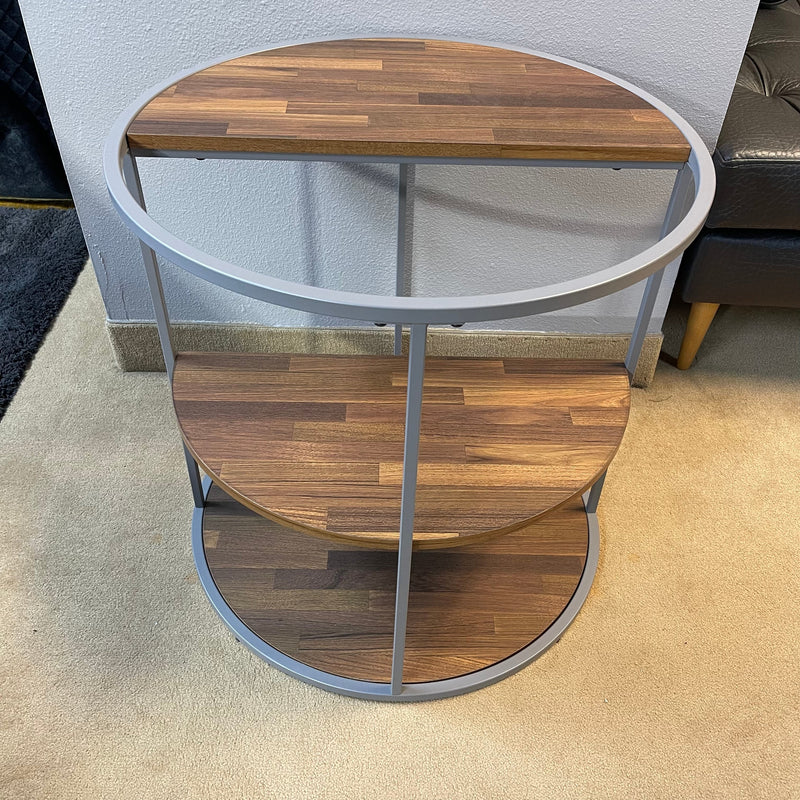 Orrin Gray & Walnut End Table