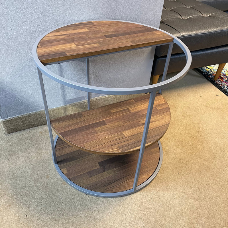 Orrin Gray & Walnut End Table