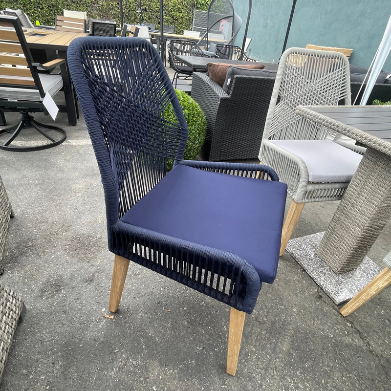 Sorrel Woven Back Outdoor Dining Chairs (Set of 2)