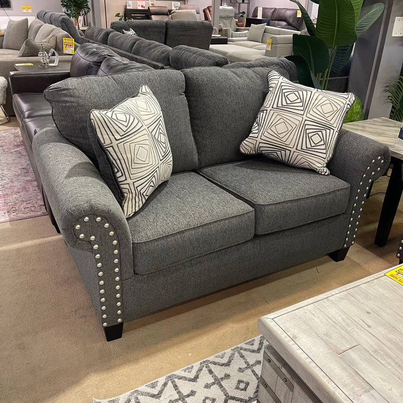 Agleno Charcoal Loveseat