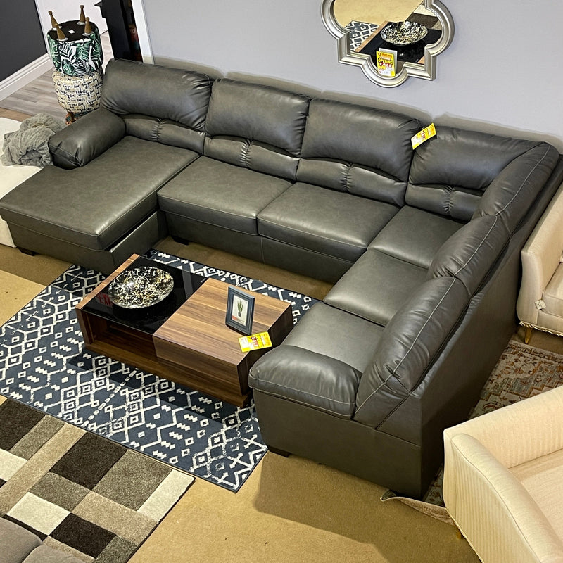 Aberton Gray 3pc LAF Sectional