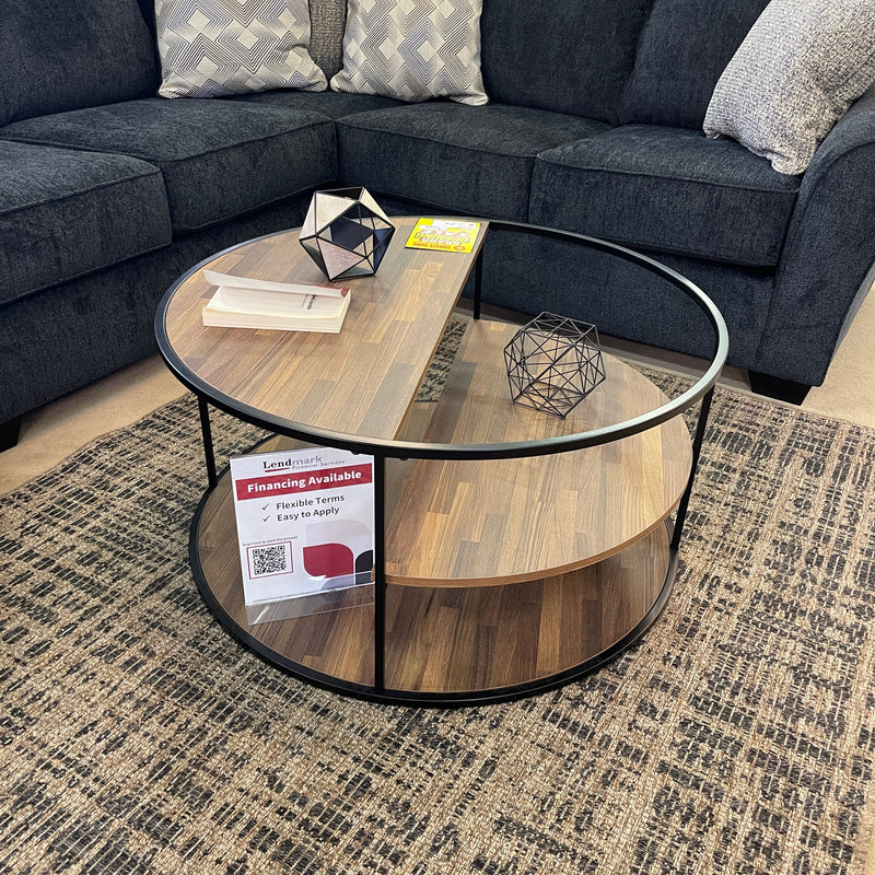 Orrin Black & Walnut Coffee Table