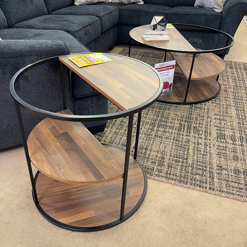 Orrin Black & Walnut End Table