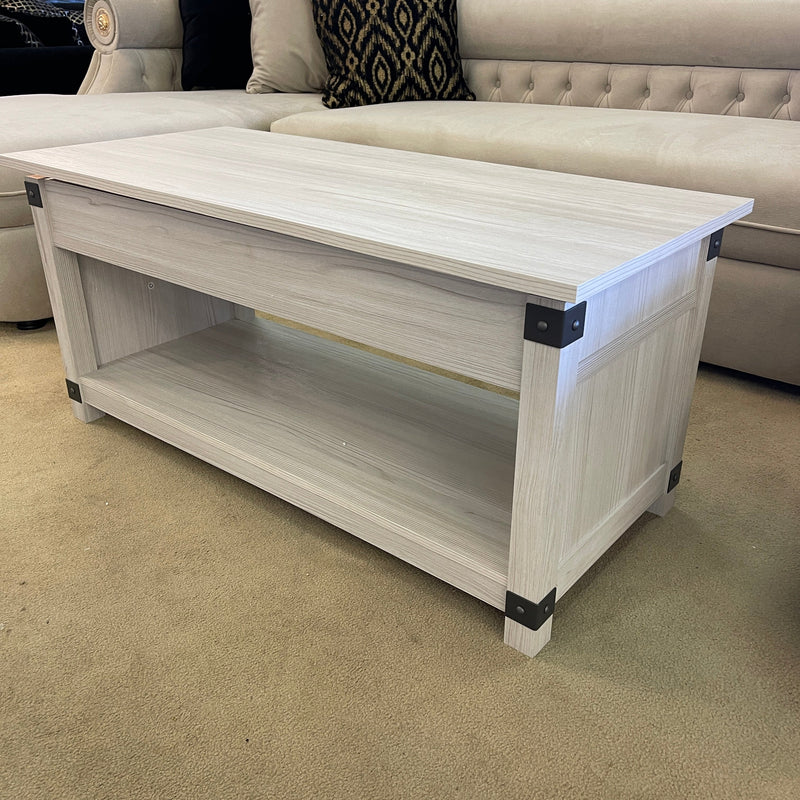 Bayflynn Whitewash Lift-Top Coffee Table