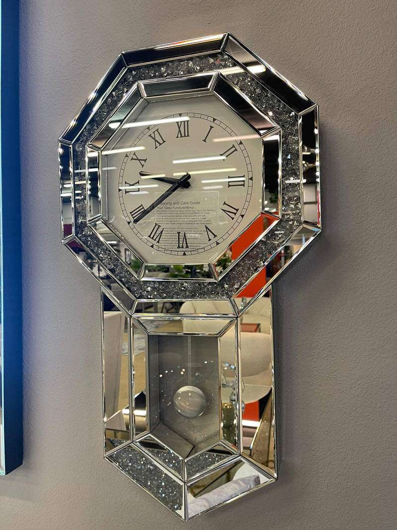 Noralie Mirrored Wall Clock