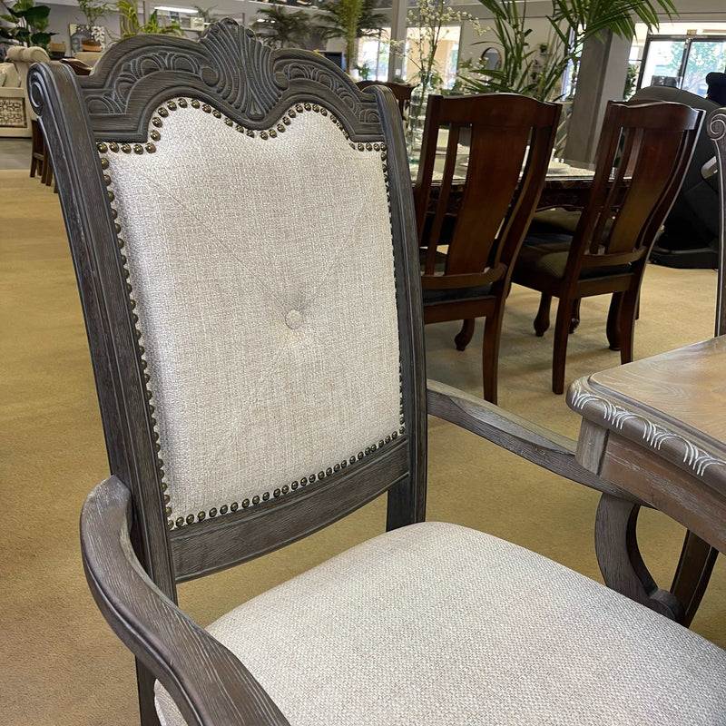 Kiera - Gray - Arm Chair (Set of 2) - Ornate Home