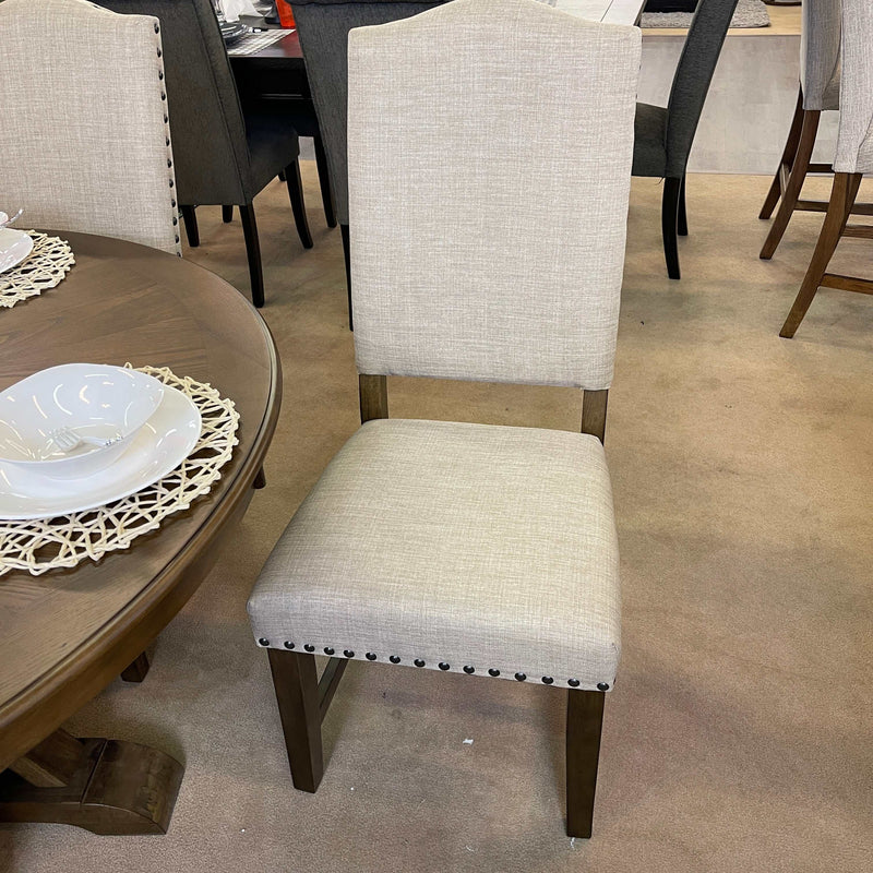 Julia - Light Oak & Beige - Side Chair (Set of 2) - Ornate Home