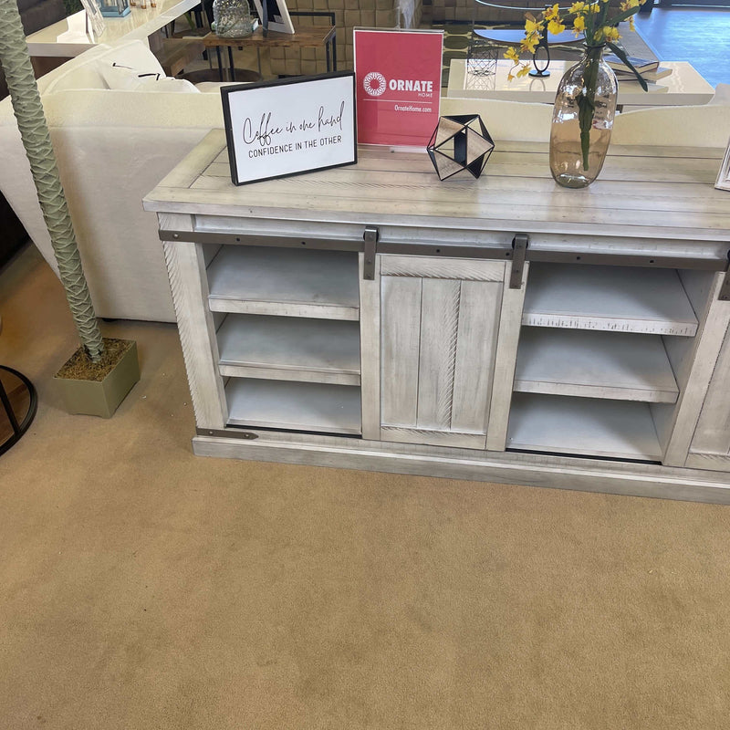 Carynhurst - Whitewash - 70" TV Stand - Ornate Home