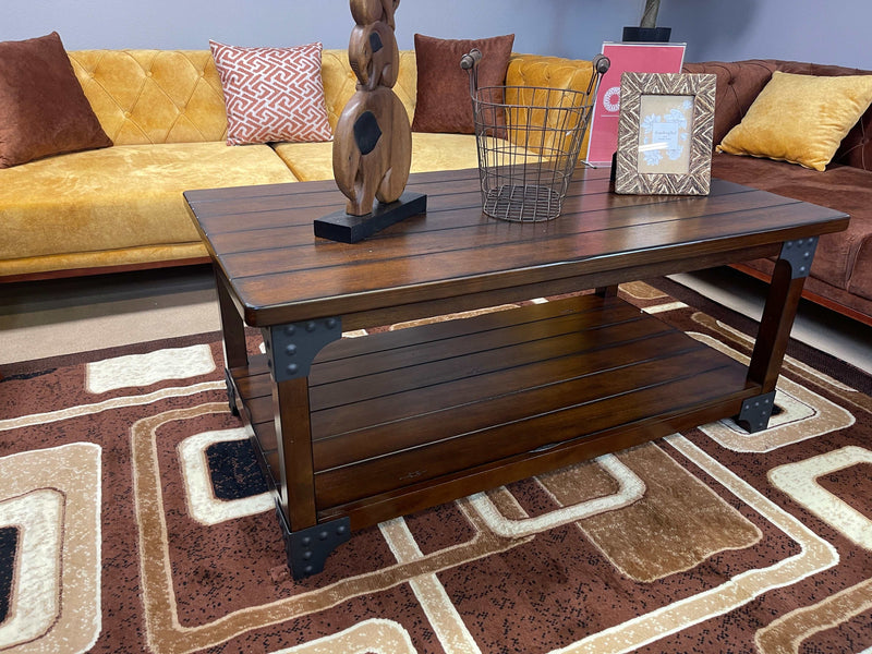 Bozeman - Antique Oak - 3pc Coffee Table Set - Ornate Home