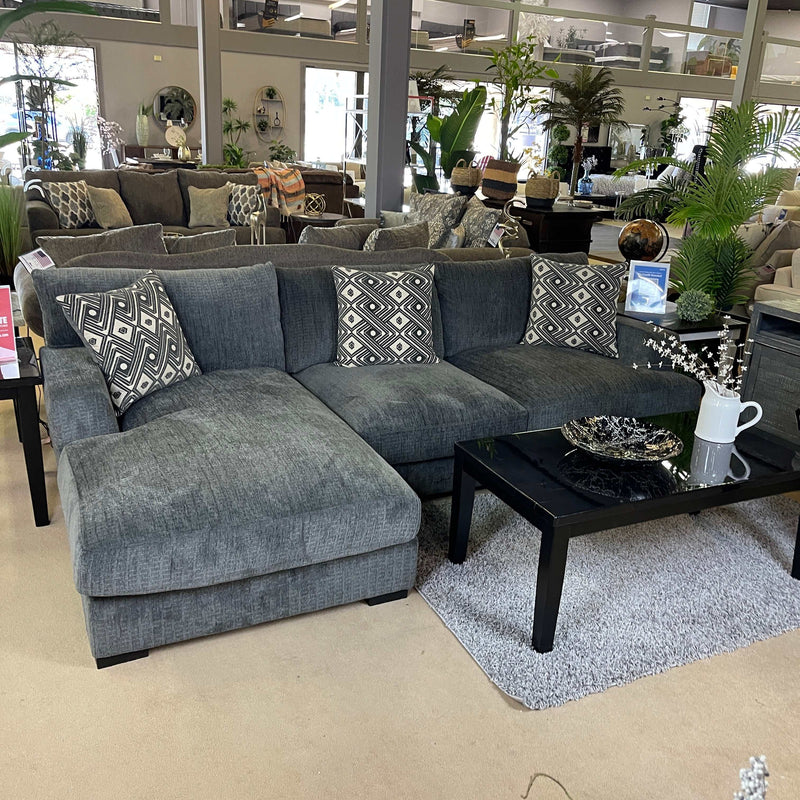 Kaylee - Gray - LAF Sectional Sofa (2pc) - Ornate Home