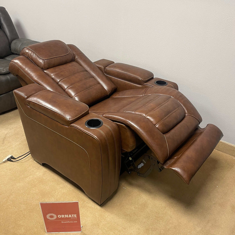 [CYBER WEEK] Backtrack - Chocolate - Power Reclining Sofa, Loveseat & Chair / 3pc Set - Ornate Home