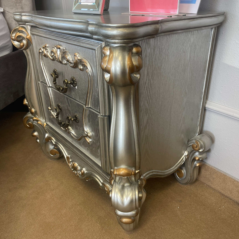 Versailles - Antique Platinum - Nightstand - Ornate Home