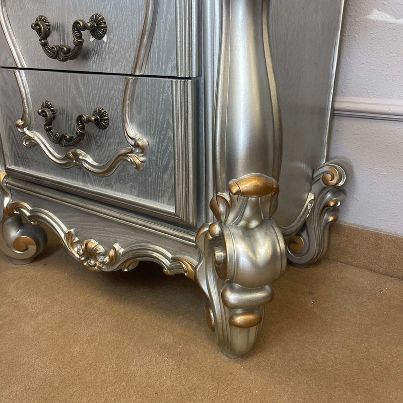 Versailles - Antique Platinum - Nightstand - Ornate Home