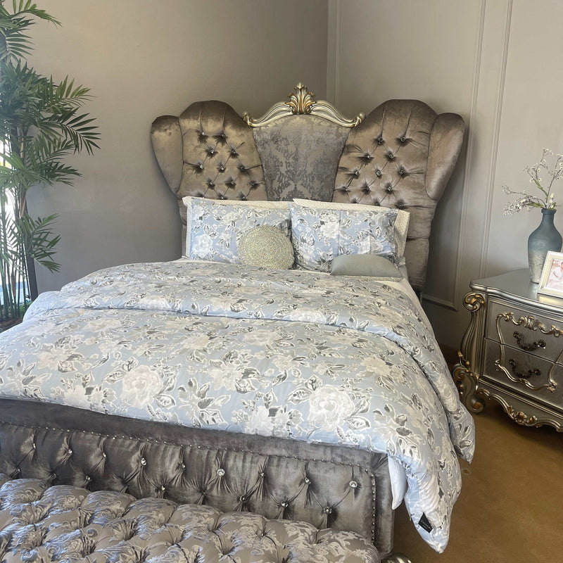 Versailles - Antique Platinum - Queen Bed - Ornate Home