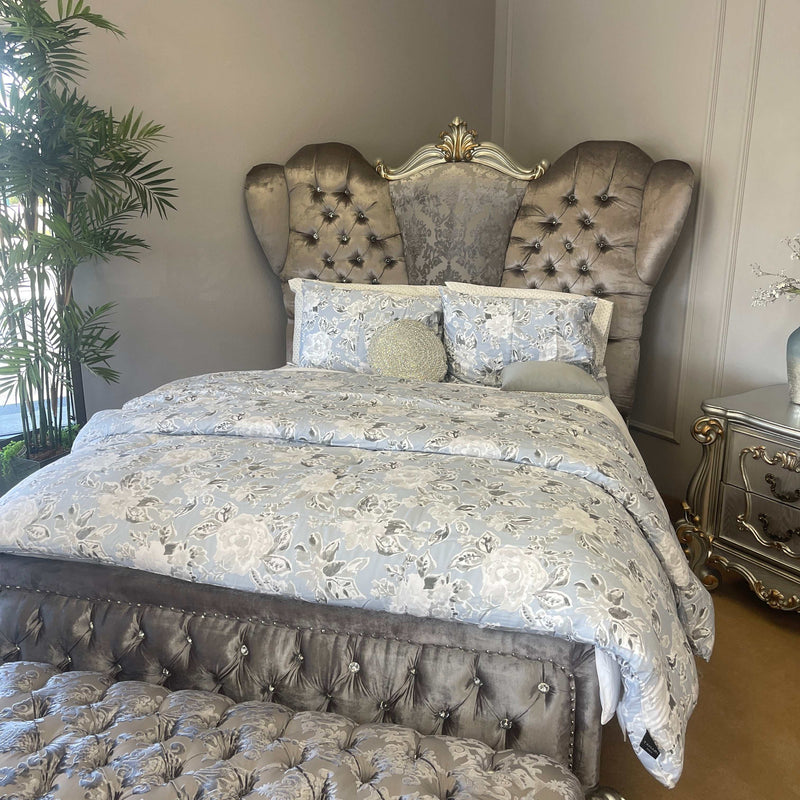 Versailles - Antique Platinum - Queen Bed - Ornate Home