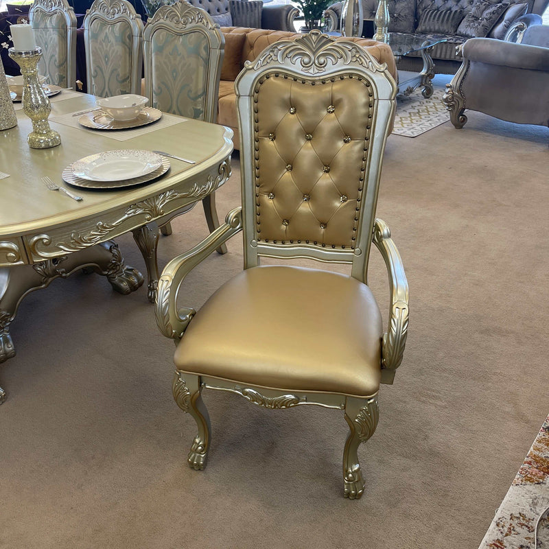 Dresden - Gold Patina & Bone - Armchair (Set of 2) - Ornate Home